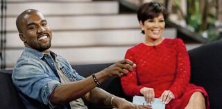 Kanye West with Kris Jenner (Barry J. Holmes/Fox)