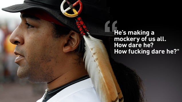 Is The Redskins' "VIP" Indian Defender A Fake Indian?