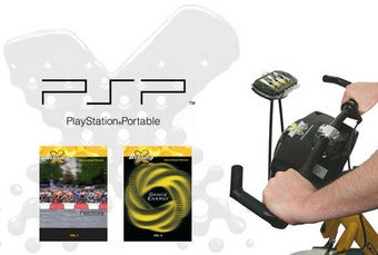Illustration for article titled X-Bike Kit Attaches Your PSP to Your Exercise Bike