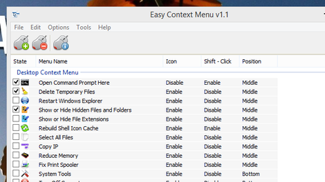 mac write program for context menu
