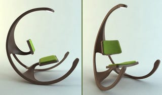Illustration for article titled Concept Rocking Chair Comes with Overhead Light, Alien Hipness