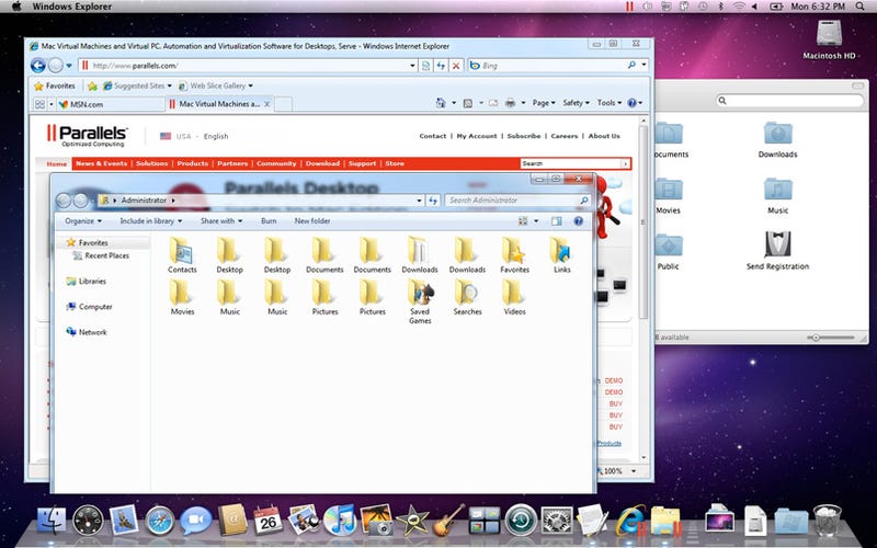 Illustration for article titled Parallels 5 Runs Windows 7 Right Next to Snow Leopard With Full Multitouchiness