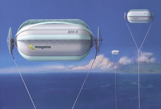 Illustration for article titled Floating wind turbines could be our energy solution in the clouds