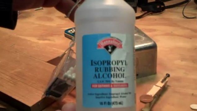Use Rubbing Alcohol to Remove Hot Glue from Nearly Anything