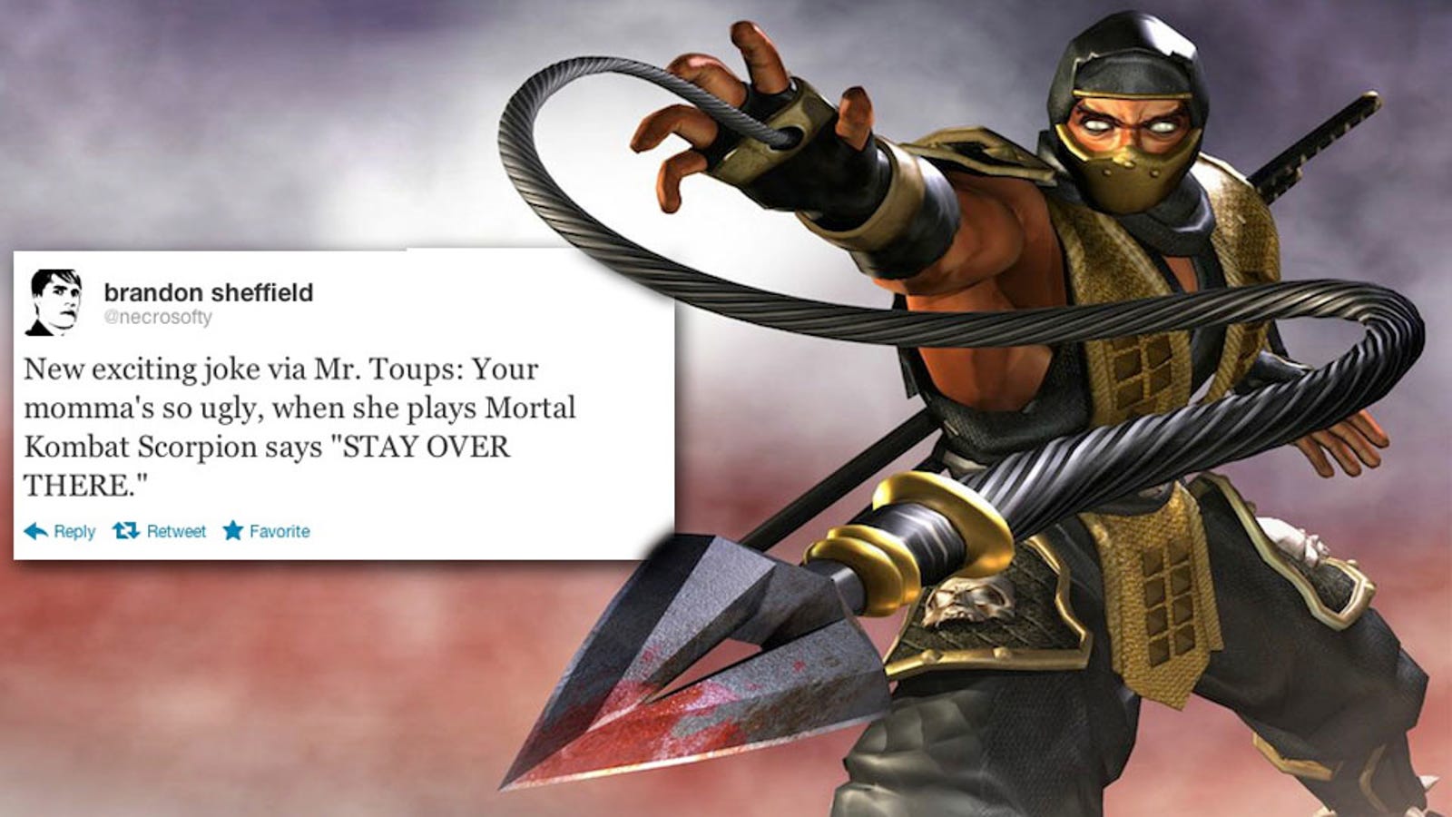 Mortal Kombat's Scorpion Serves Up A Wicked 'Your Mamma' Joke