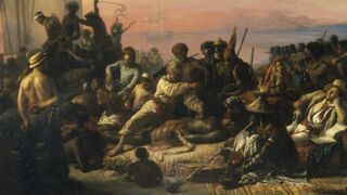 Auguste-François Biard, The Slave Trade, ca. 1840, oil on canvas, 162.5 by 228.6 cm. (Wilberforce House, Kingston-Upon-Hull)