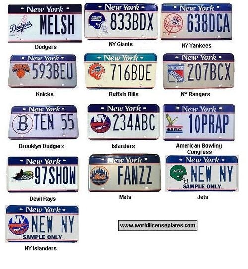 History Of New York License Plates: Photo Gallery