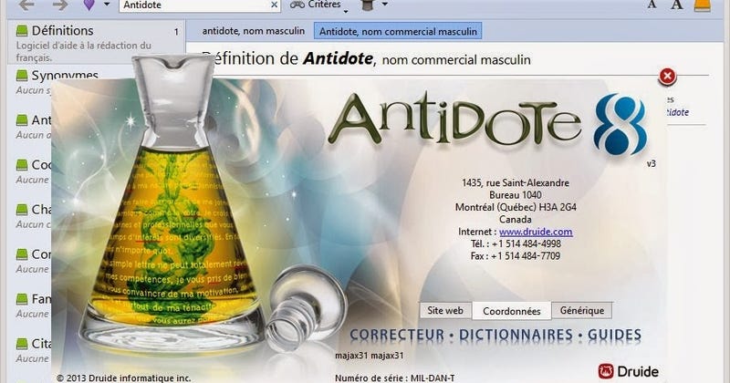 TÉLÉCHARGER ANTIDOTE RX GRATUITEMENT