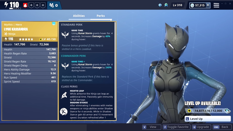 the main slot is your commander slot and will determine who you play as and what your main perk is higher upgraded heroes will get a boost to their perk - fortnite armory slot