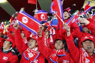 North Korean Soccer Fans Are Actually Chinese "Volunteers ...