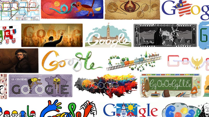 The Greatest Google Doodles From Each Year of Google History