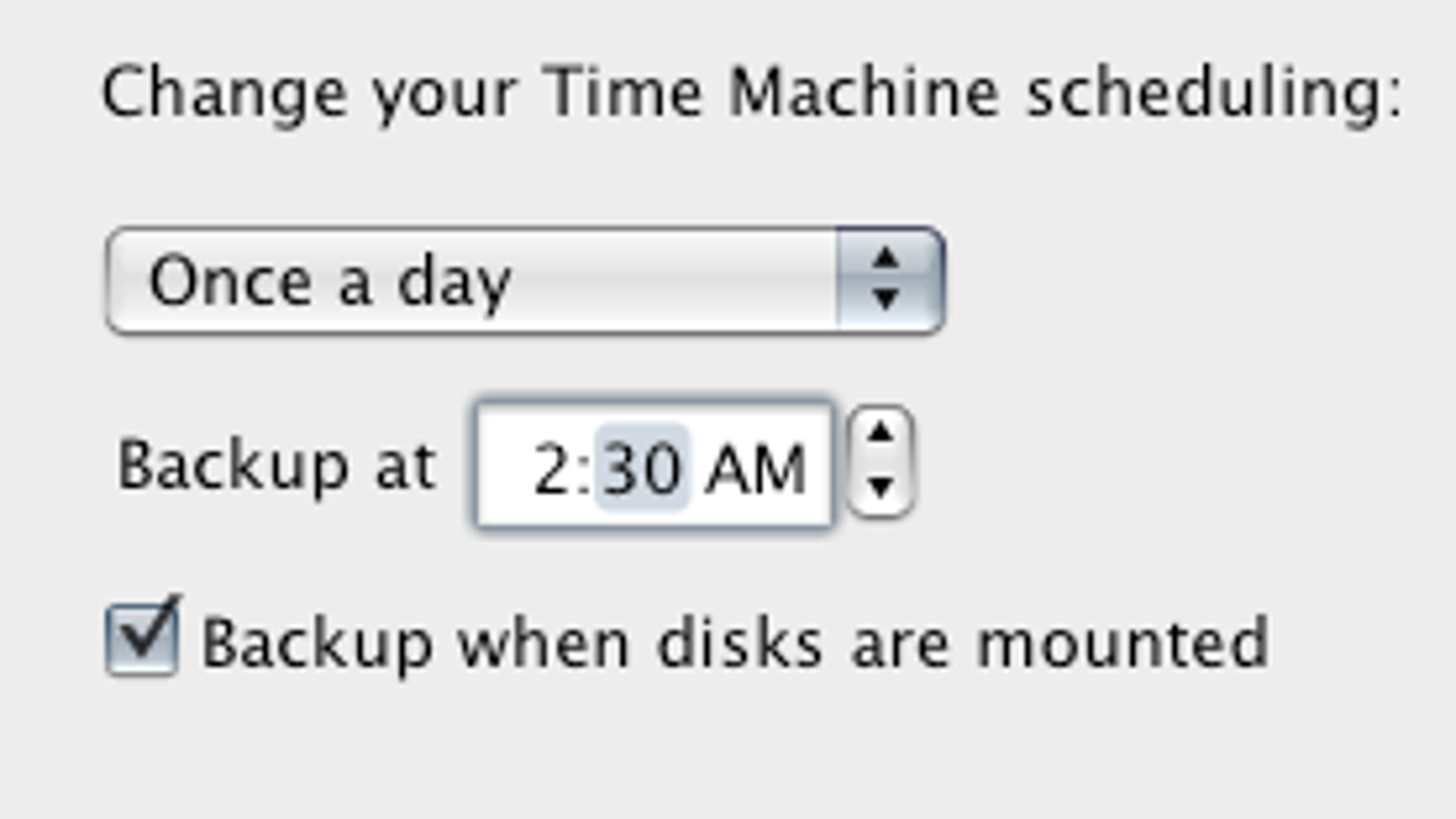 instructions for timemachinescheduler