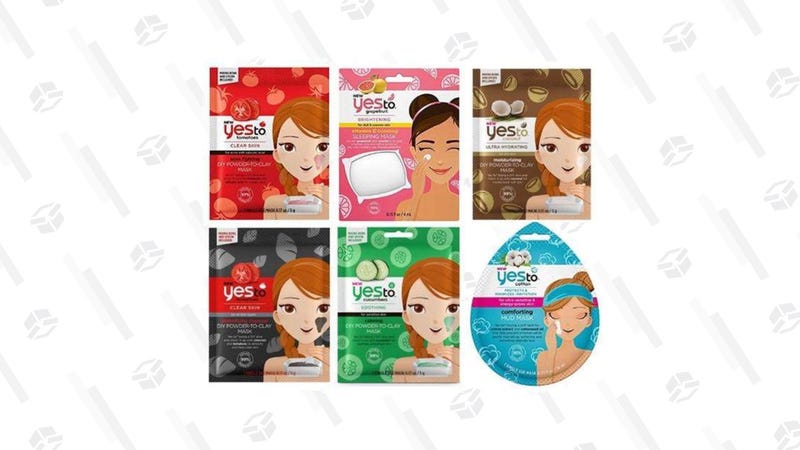 Yes To Face Mask Set - 6 Pack | $9 | Daily Steals | Promo code KINJAYES