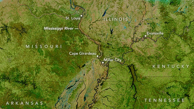 mississippi river flood maps