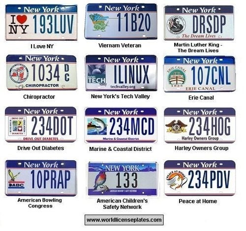 History Of New York License Plates: Photo Gallery