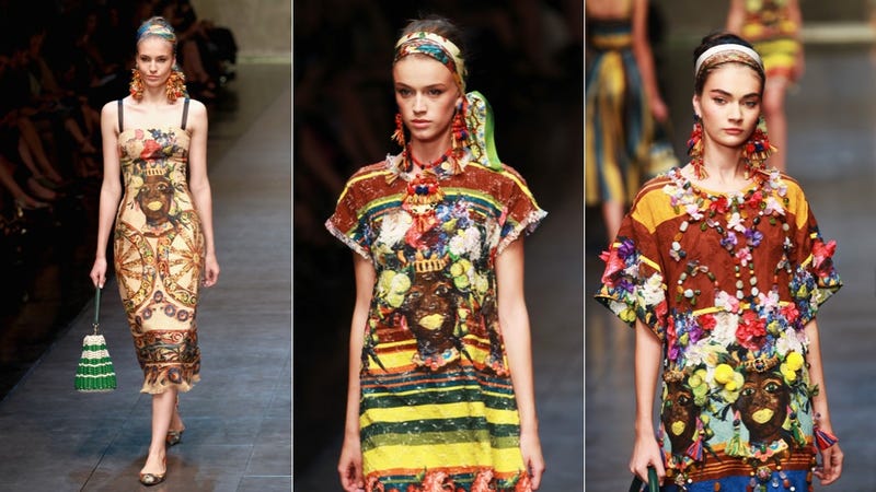 Dolce & Gabbana Shows Racist 'Mammy' Earrings and Fabric Prints