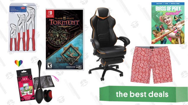 Saturday's Best Deals: Birds of Prey, Gaming Chairs, Stylish Chinos, and More