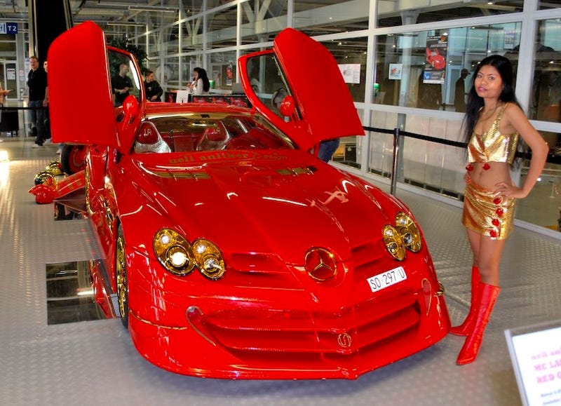 Ruby Covered Red Gold Mercedes Slr Ronald Mcdonald S Wet