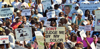 Protesters call for George Zimmerman's arrest in March 2012. (Getty Images)