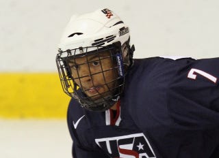 Illustration for article titled Apparently, Popeye Jones's Son Is One Hell Of A Hockey Player