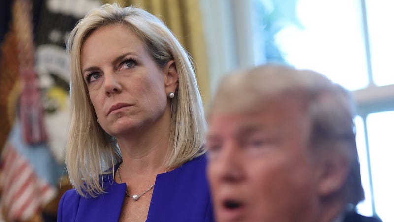 Illustration for article titled Kirstjen Nielsen Is Trying to Reinvent Herself as a Woman Who 'Spoke Truth to Power'