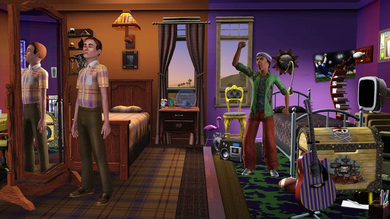 Illustration for article titled Viking-ninja romance and exploding barbecues: Readers share their Sims misadventures