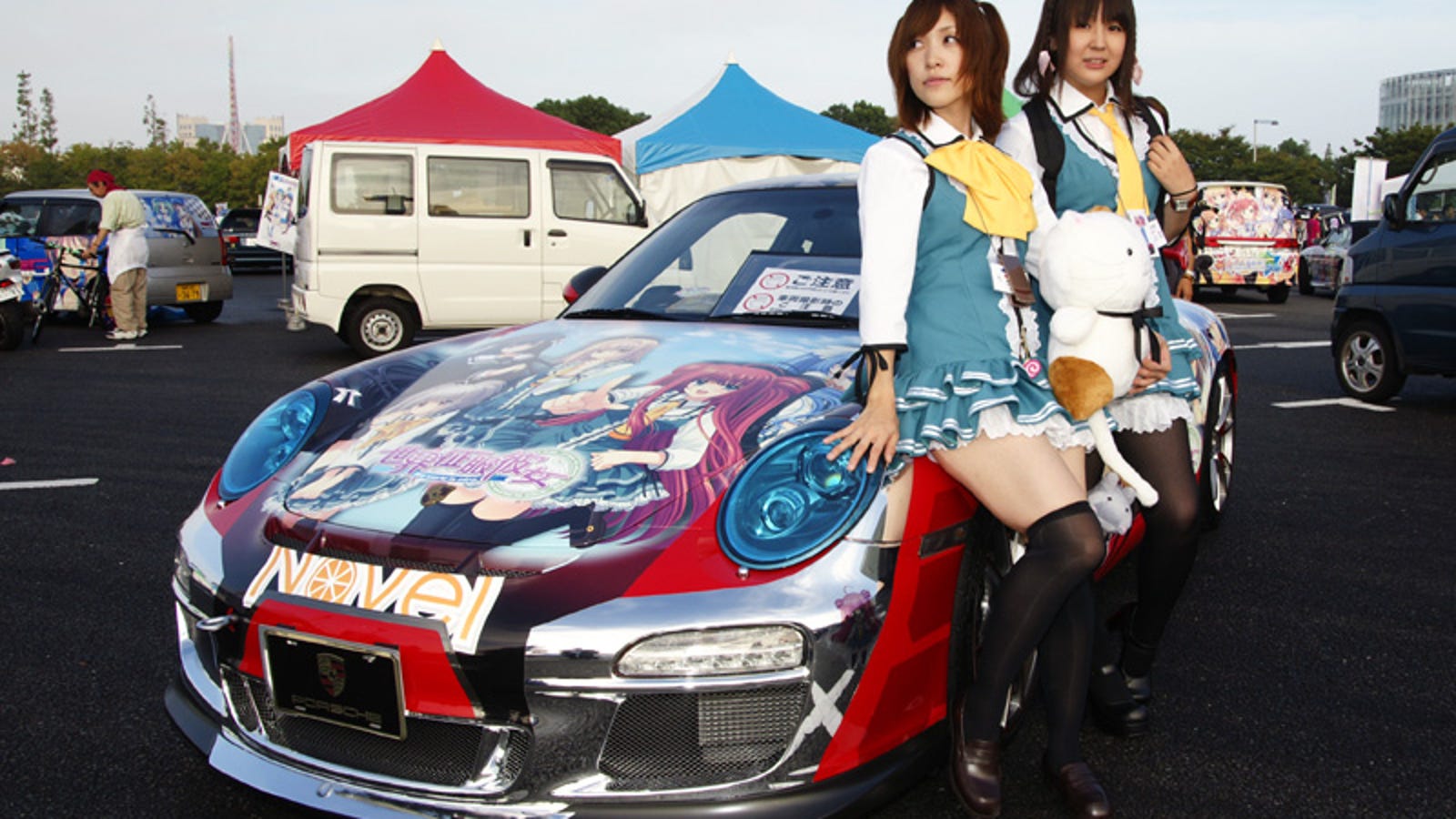A Thousand Cars, Covered In Otaku Stickers