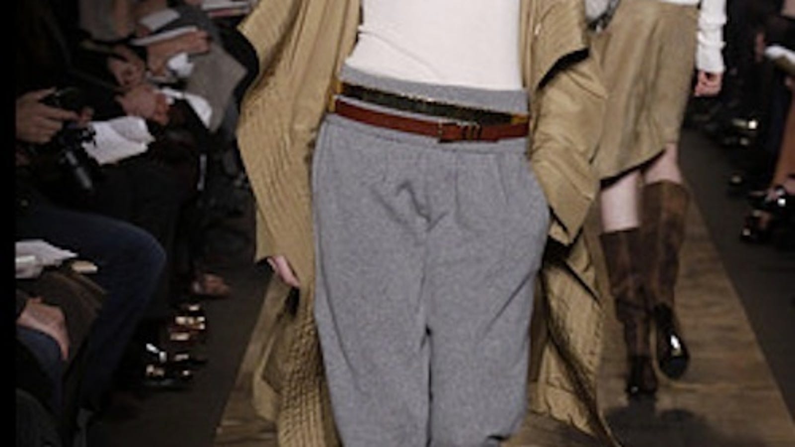 sweatpants with heels