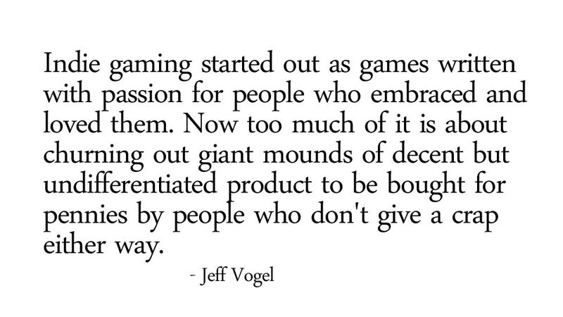 Illustration for article titled The Indie Gaming Bubble Might Be About To Burst