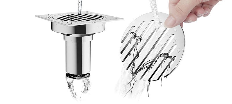 Illustration for article titled A Redesigned Drain Cover Fixes the Worst Cleaning Chore In Your Home