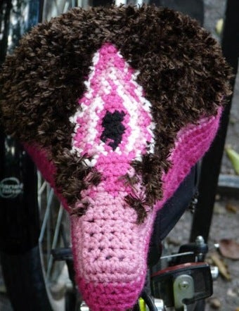 Illustration for article titled A Woman Without A Vagina Bicycle Seat Cover Is Like...