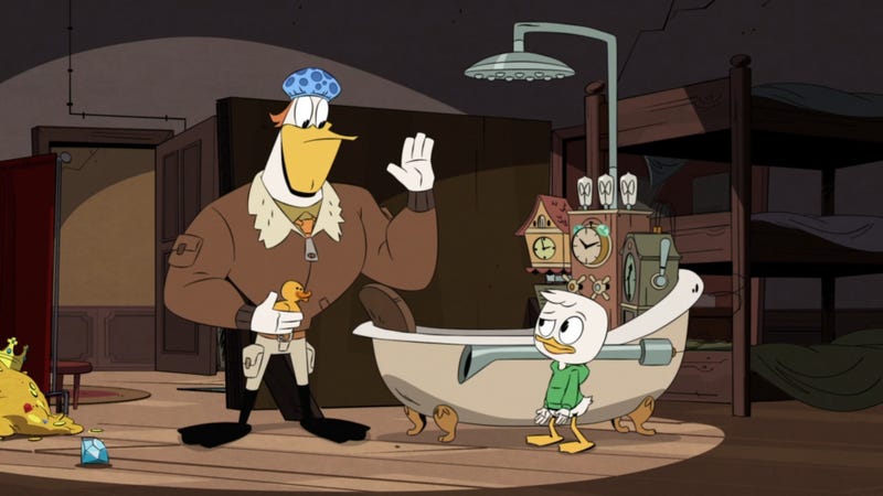 Illustration for article titled Time-travel shenanigans allow DuckTales to shine in its chaotic element