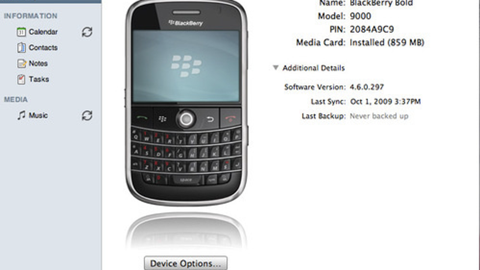 blackberry desktop manager torch 98109