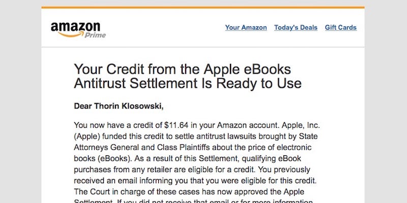 photo of Apple Begins Paying Out on Ebook Settlement, Check Your Amazon Account For Credits image