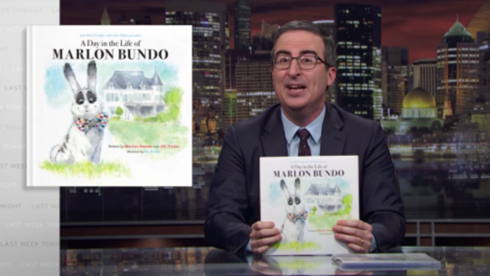 John Oliver's bunny book is handily outselling the Pence bunny book