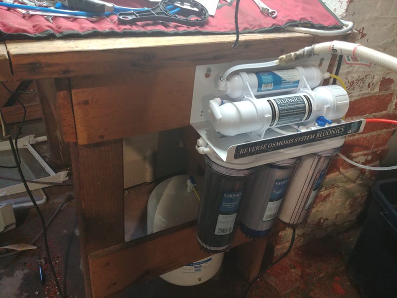 Illustration for article titled Houseloponic: Installed a RO filter system because Samsung is weird