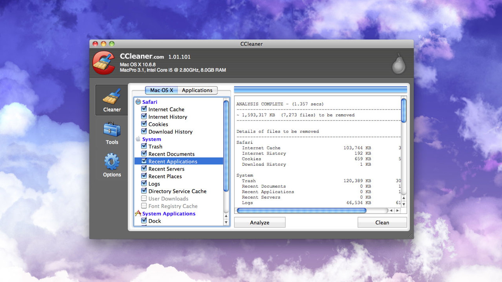 CCleaner Professional 6.15.10623 for mac download
