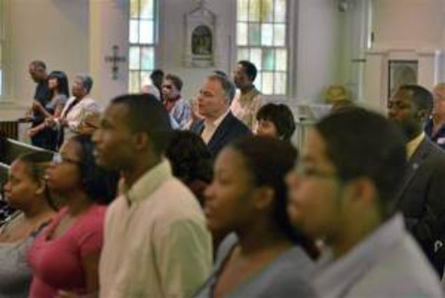 Sen. Tim Kaine at St. Elizabeth's RCC in Richmond, Va. Undated.