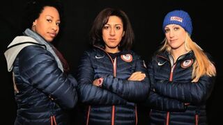 Jazmine Fenlator, Elana Meyers and Jamie Greubel of the U.S. bobsled teamScott Halleran/Getty Images