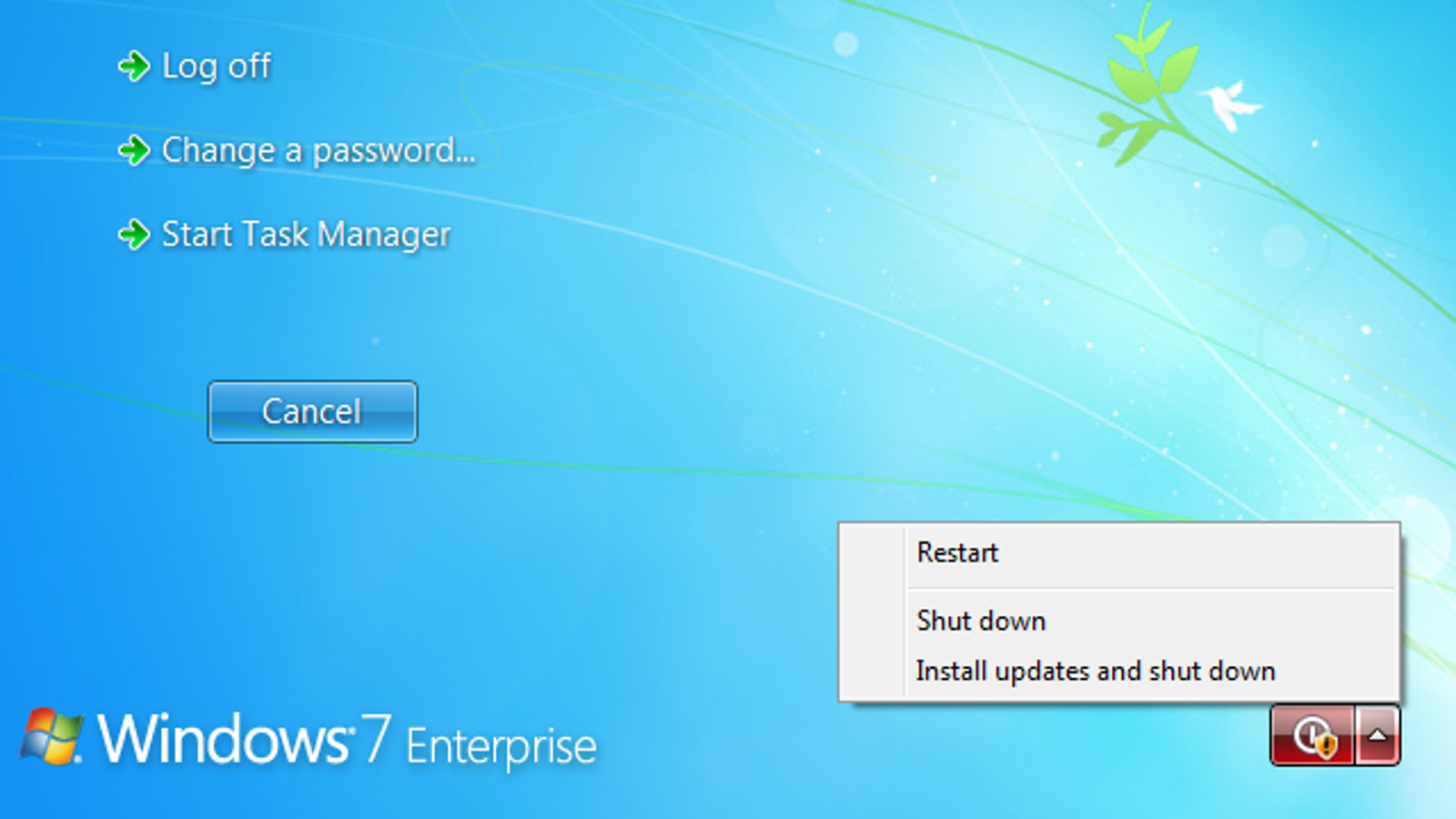 Start password. Windows 7 shutting down. Power off shutting down. Shutdown for update in 1 hour.