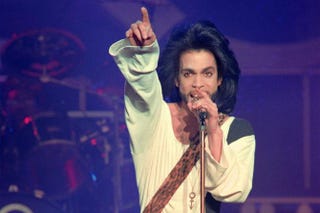 Prince performing in Paris in June 1990BERTRAND GUAY/AFP/Getty Images