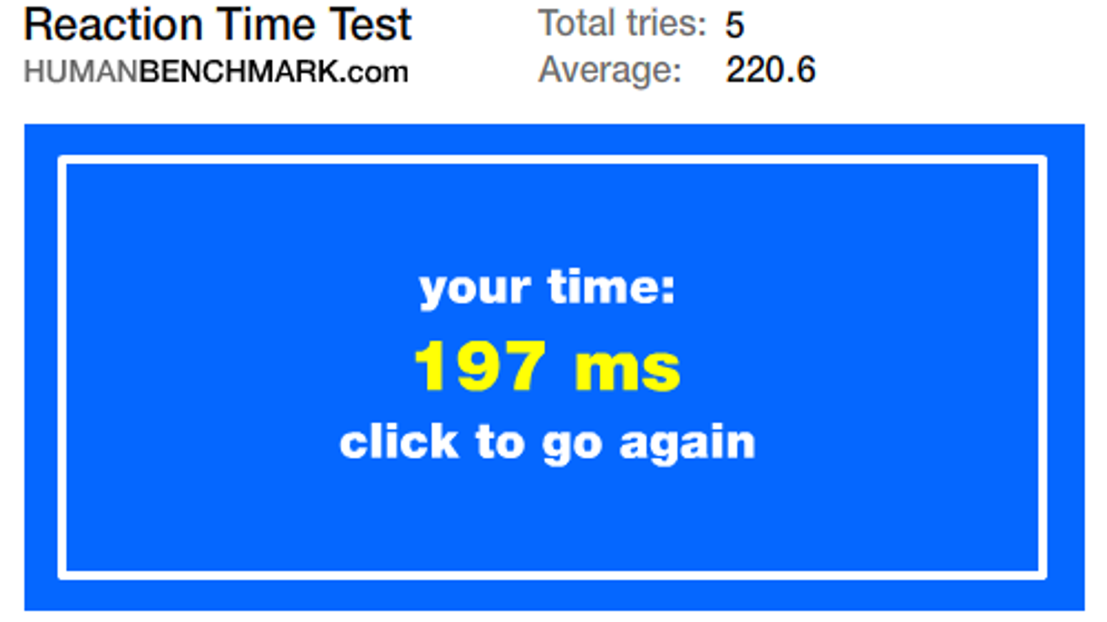 human benchmark