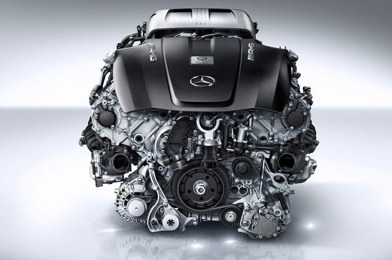 Illustration for article titled Everything You Need To Know About The AMG GT's 510 HP Biturbo V8