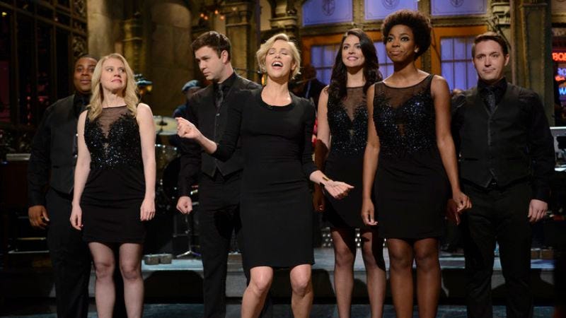 Kenan Thompson, Kate McKinnon, Taran Killam, Charlize Theron, Cecily Strong, Sasheer Zamata, Beck Bennett (NBC)