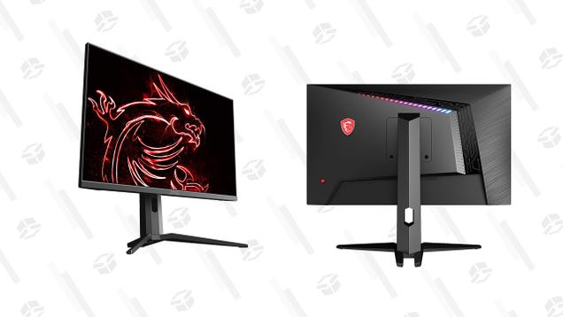 Treat Yourself To a 27-inch MSI Gaming Monitor With RGB Accents and a 144Hz Refresh Rate, $25 off Right Now