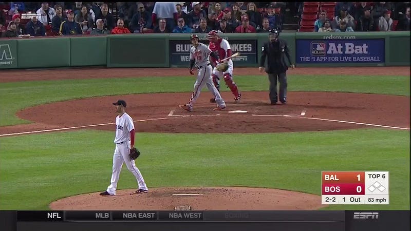 Illustration for article titled Manny Machado Bashes Huge Homer Over The Green Monster, Takes His Time Admiring It