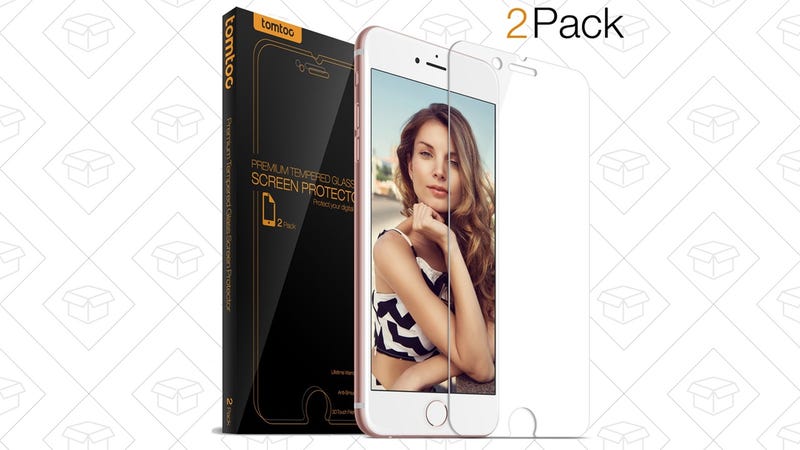 2-Pack Tempered Glass Screen Protectors, $1 with code K8DBSWJF - iPhone 6/6s | iPhone 6 Plus/6s Plus