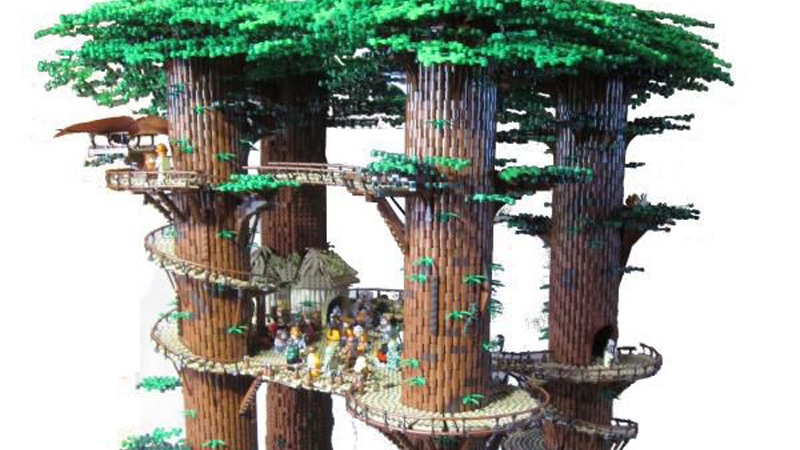 Illustration for article titled Fan Builds Huge 3-Foot Tall Star Wars Ewok Village