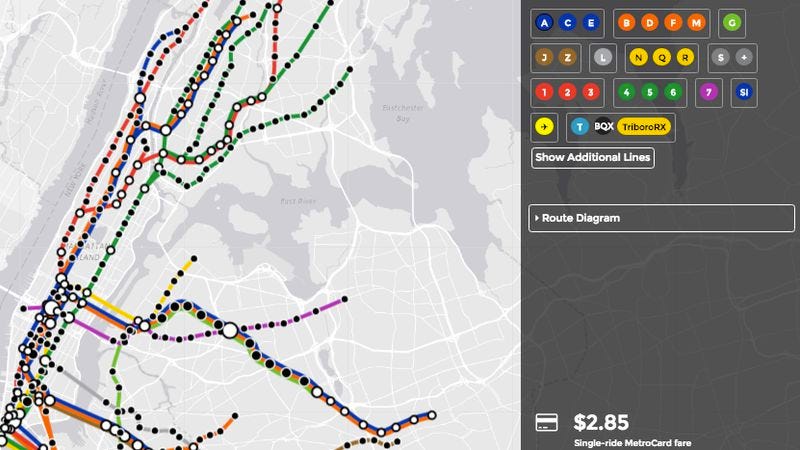 Design your ideal New York City subway system with this new game