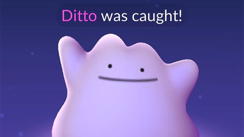 Players Claim They're Finally Catching Ditto In Pokémon Go